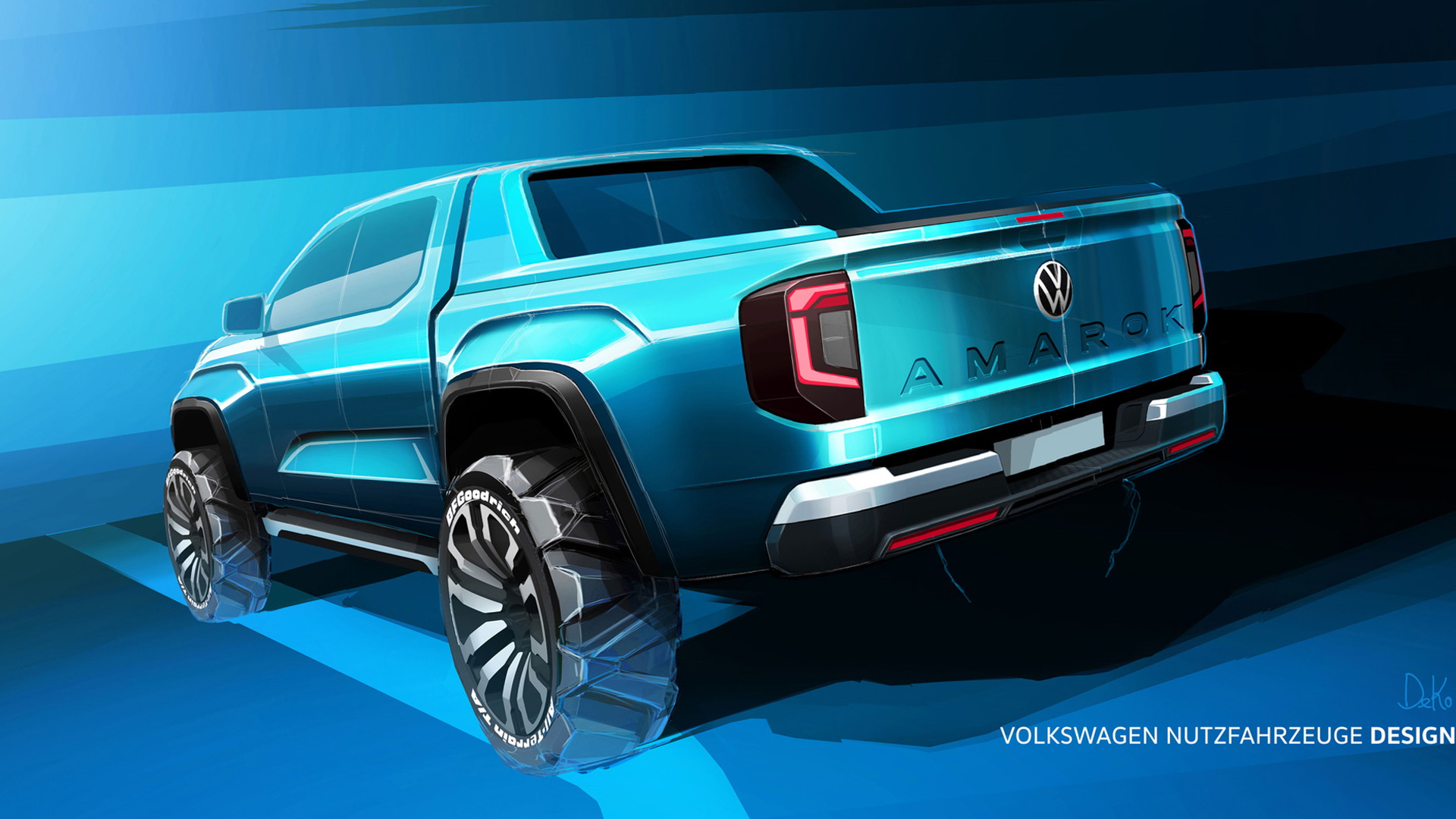 Teaser for 2022 Volkswagen Amarok