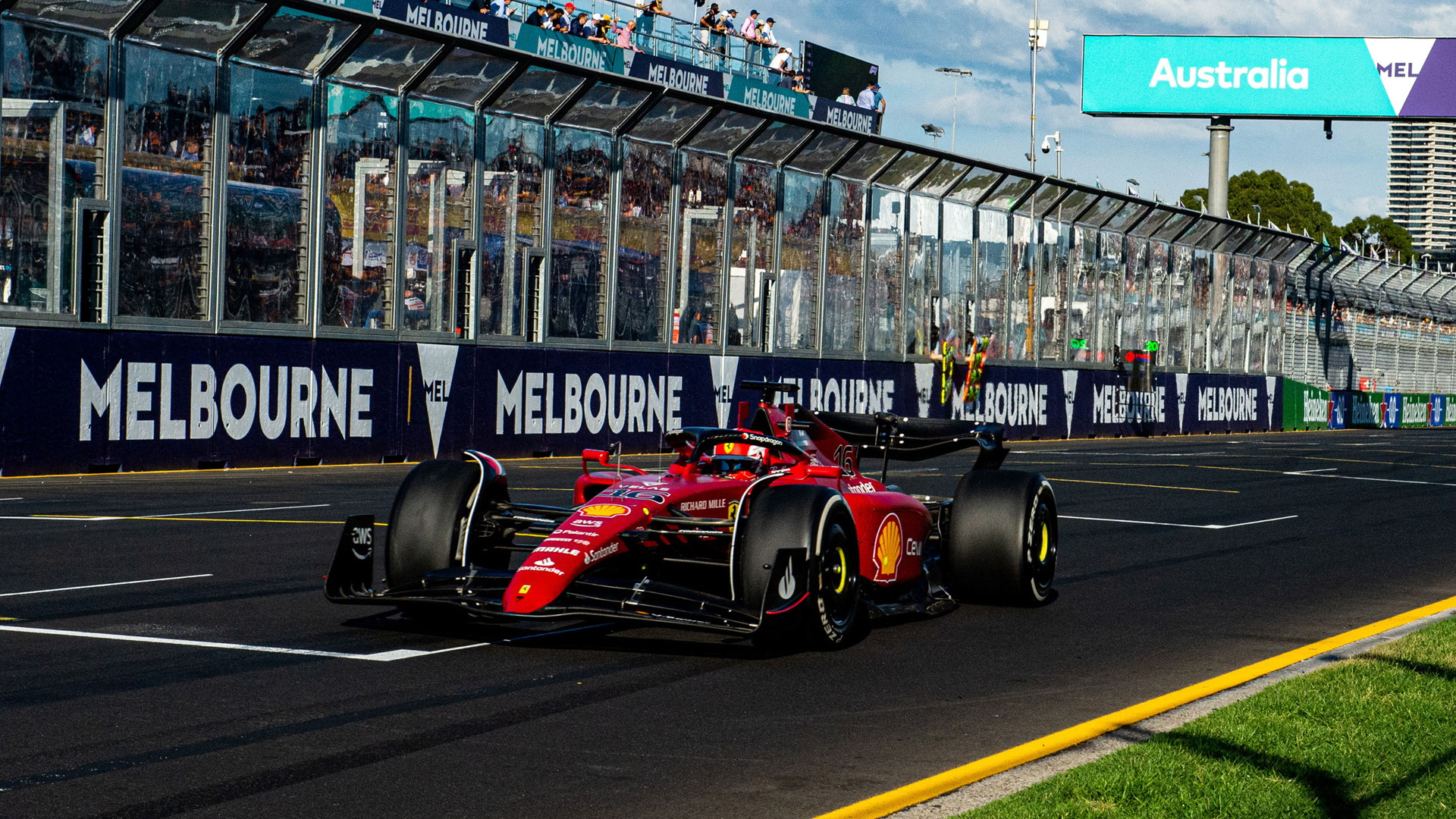 Ferrari's Charles Leclerc at the 2022 Formula One Australian Grand Prix