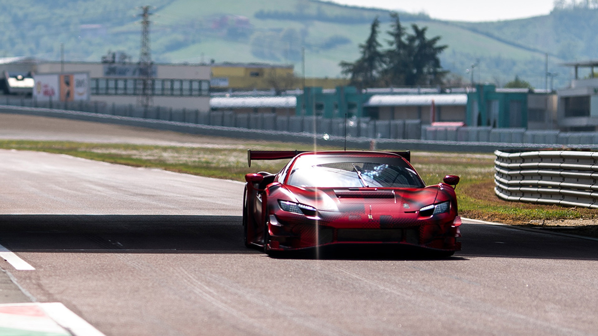 Teaser for Ferrari 296 GT3 race car