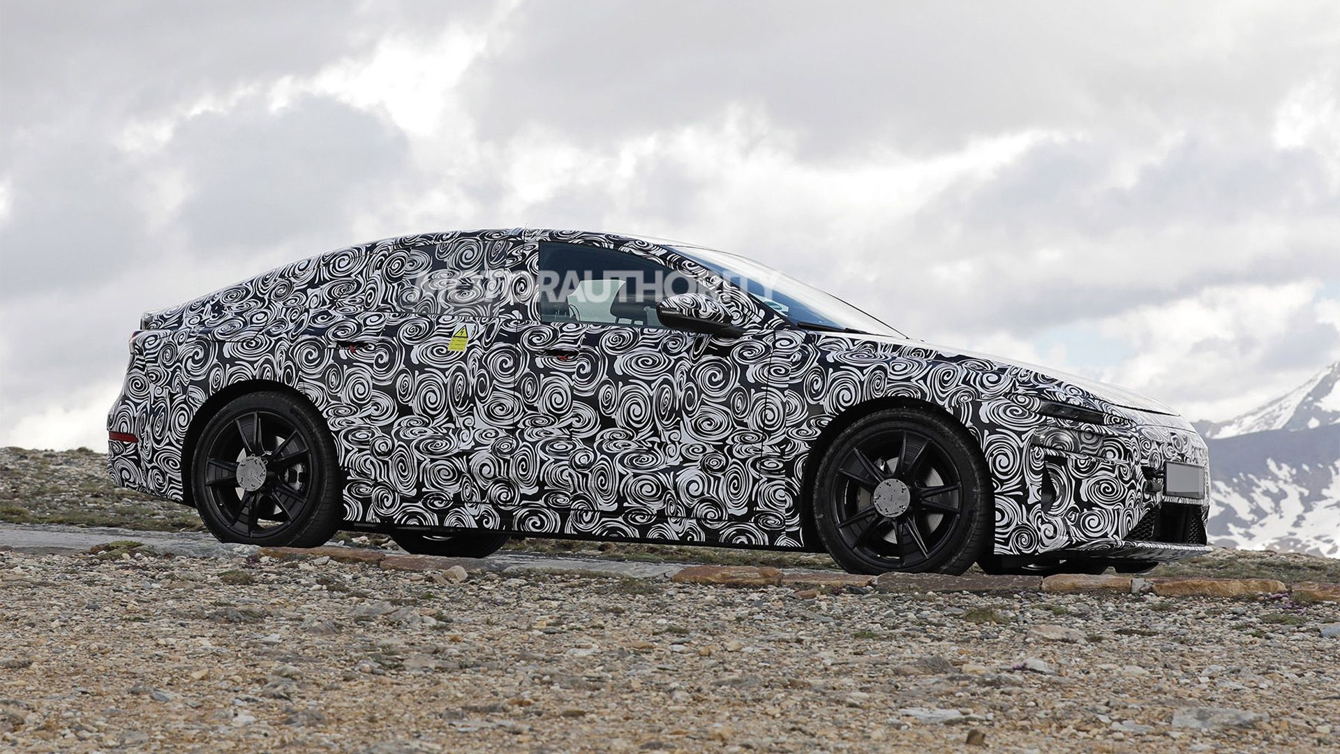 2024 Audi A6 ETron spy shots and video Tesla Model S rival hits the 'Ring