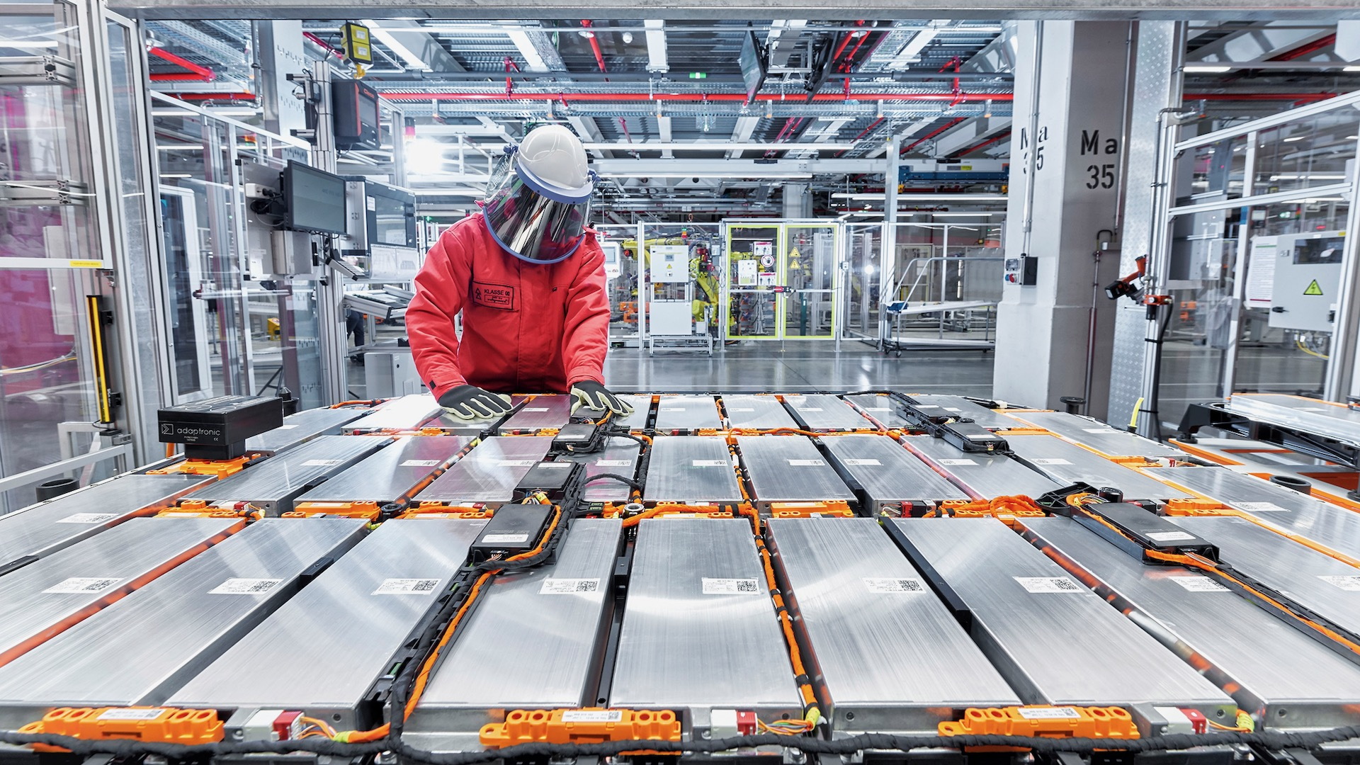 Audi battery assembly at Brussels, Belgium, factory