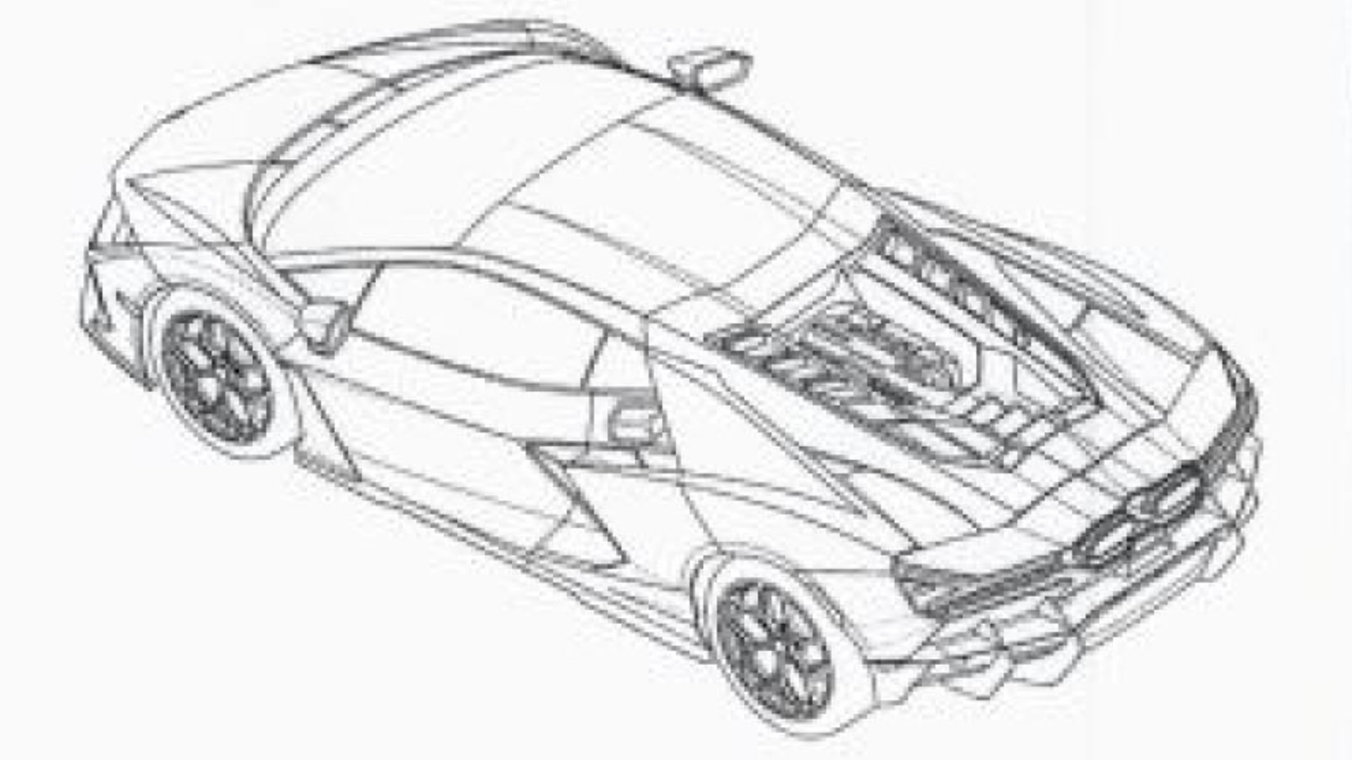 Lamborghini Aventador LP700 4 Car Drawing Metal Print by CarsToon Concept -  Pixels