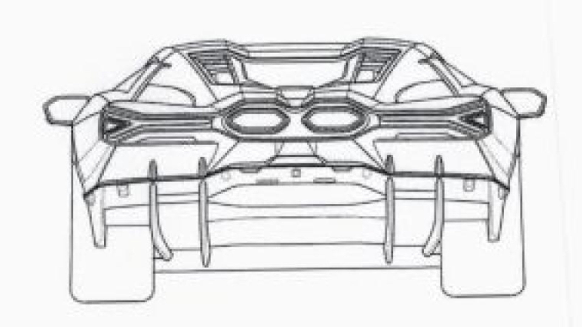 Alleged patent drawings for Lamborghini Aventador successor