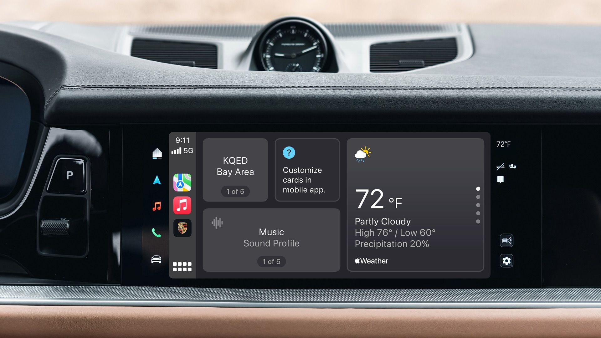 My Porsche App provides new features within Apple CarPlay