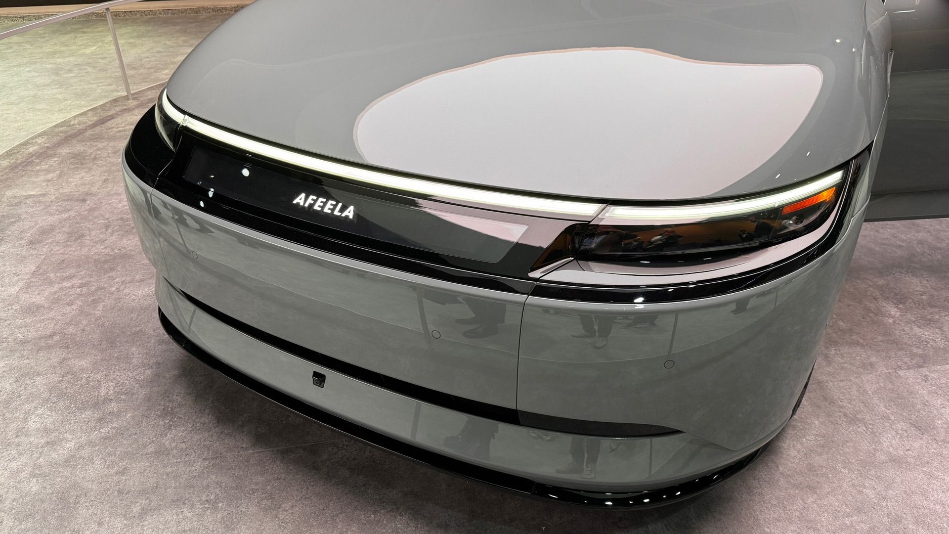 Afeela electric sedan prototype as shown at CES 2024