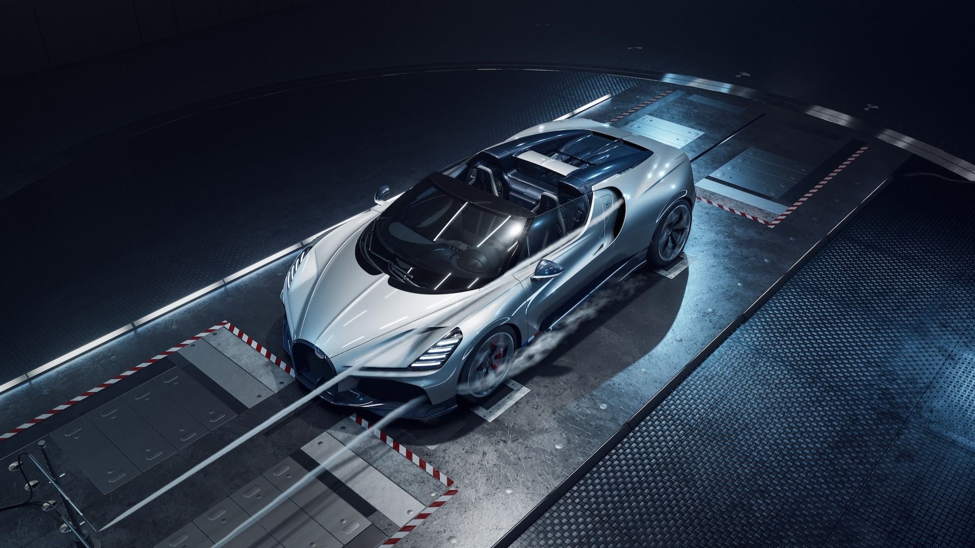 Bugatti Mistral wind tunnel testing