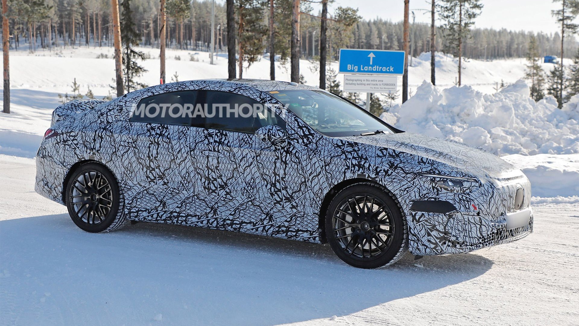 2026 Mercedes-Benz AMG CLA EV spied with new details