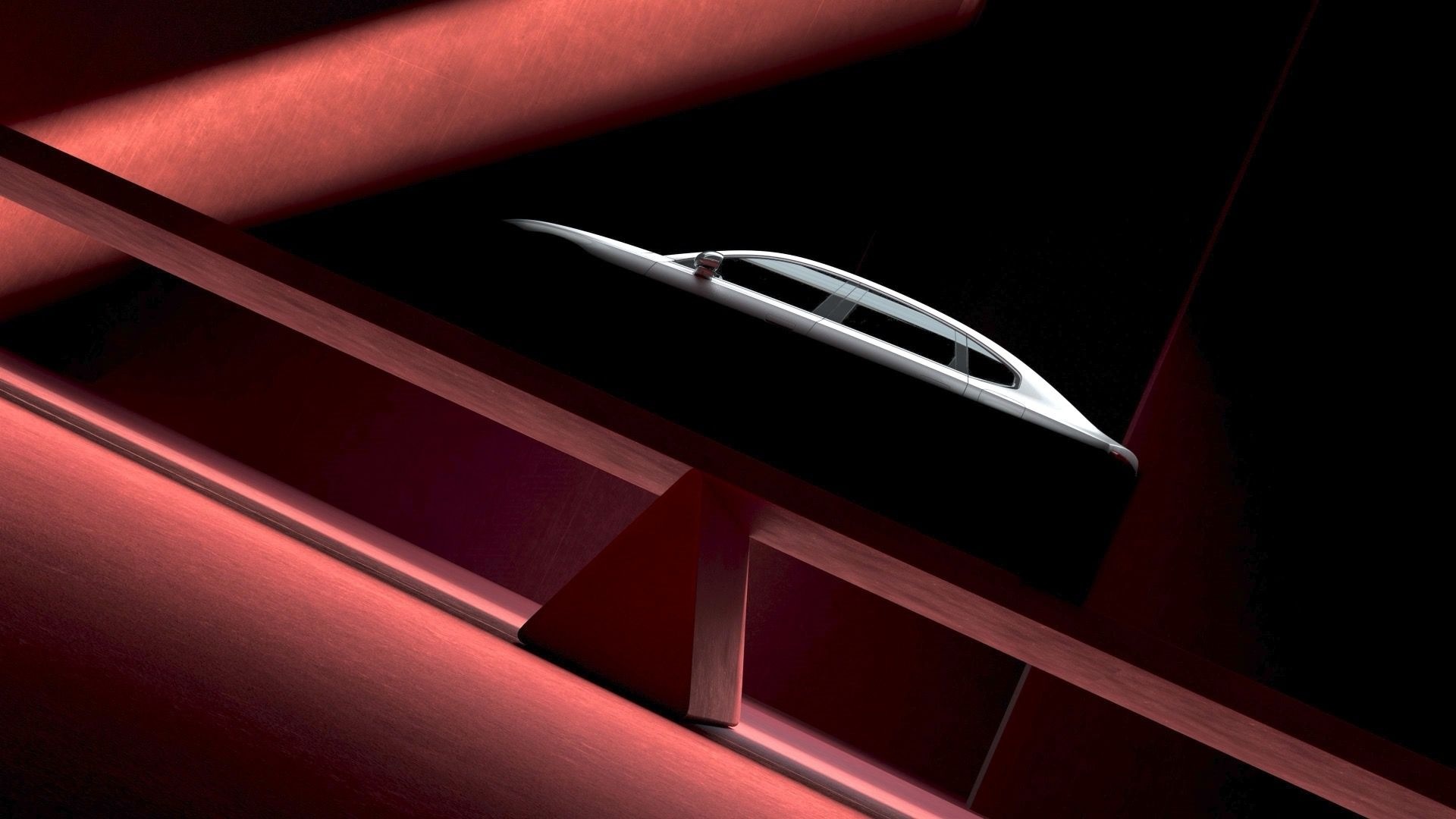 Volvo ES90 electric sedan teaser. -  Sept. 2024