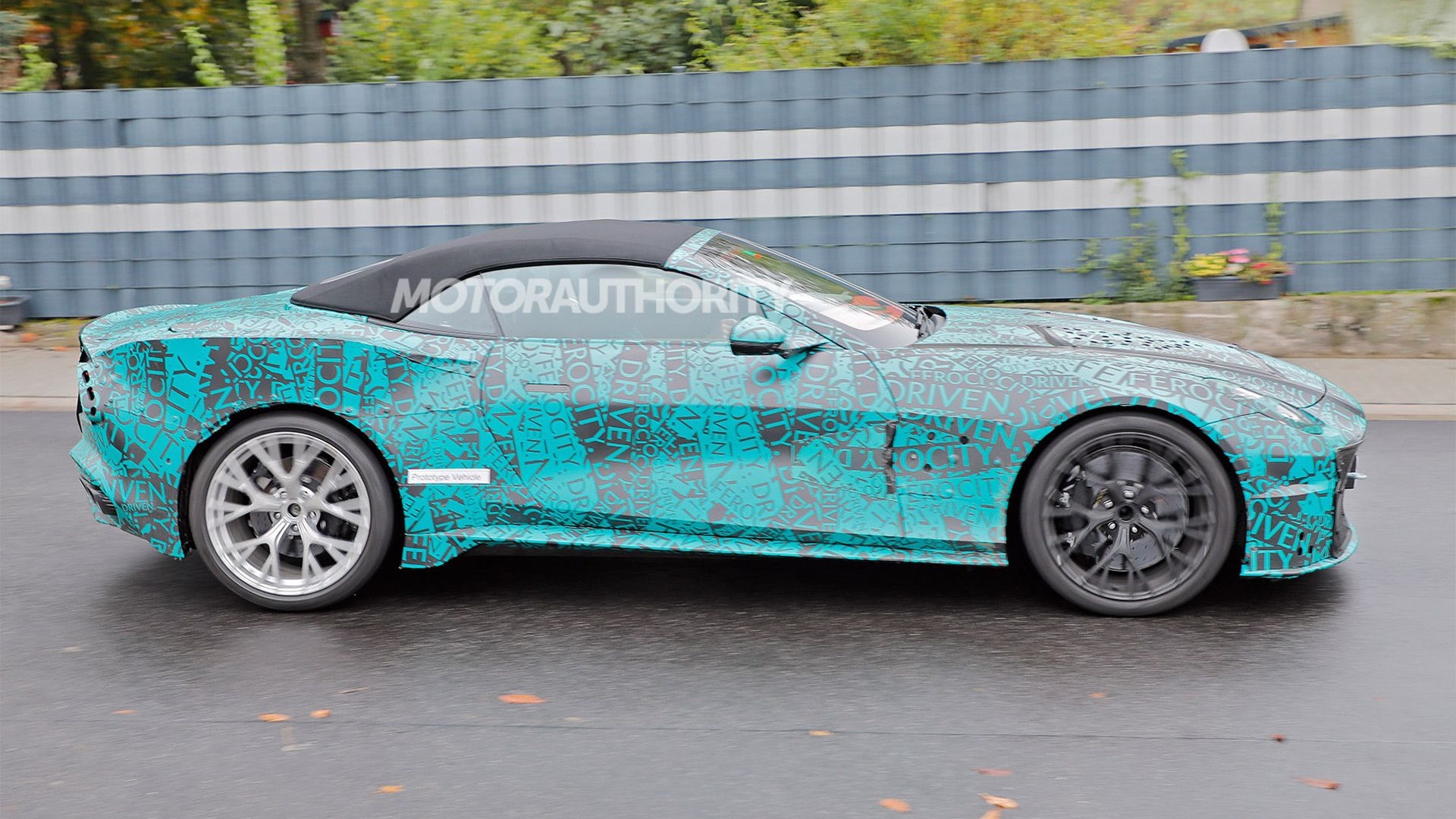 2026 Aston Martin Vanquish Volante spy shots - Photo via Baldauf