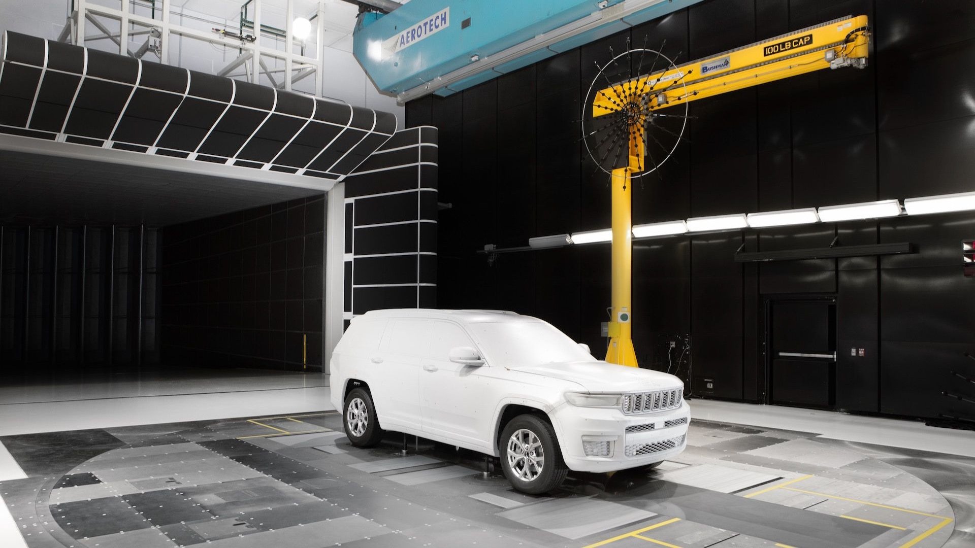 Stellantis wind tunnel in Auburn Hills, Michigan