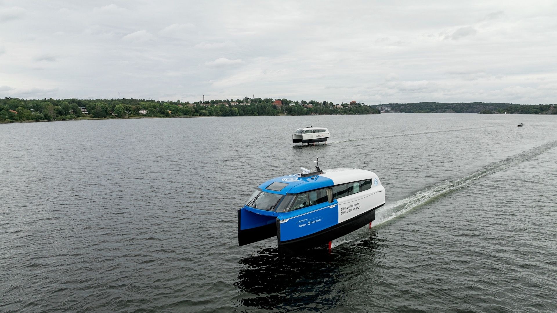 Candela electric hydrofoil ferry enters service in Stockholm