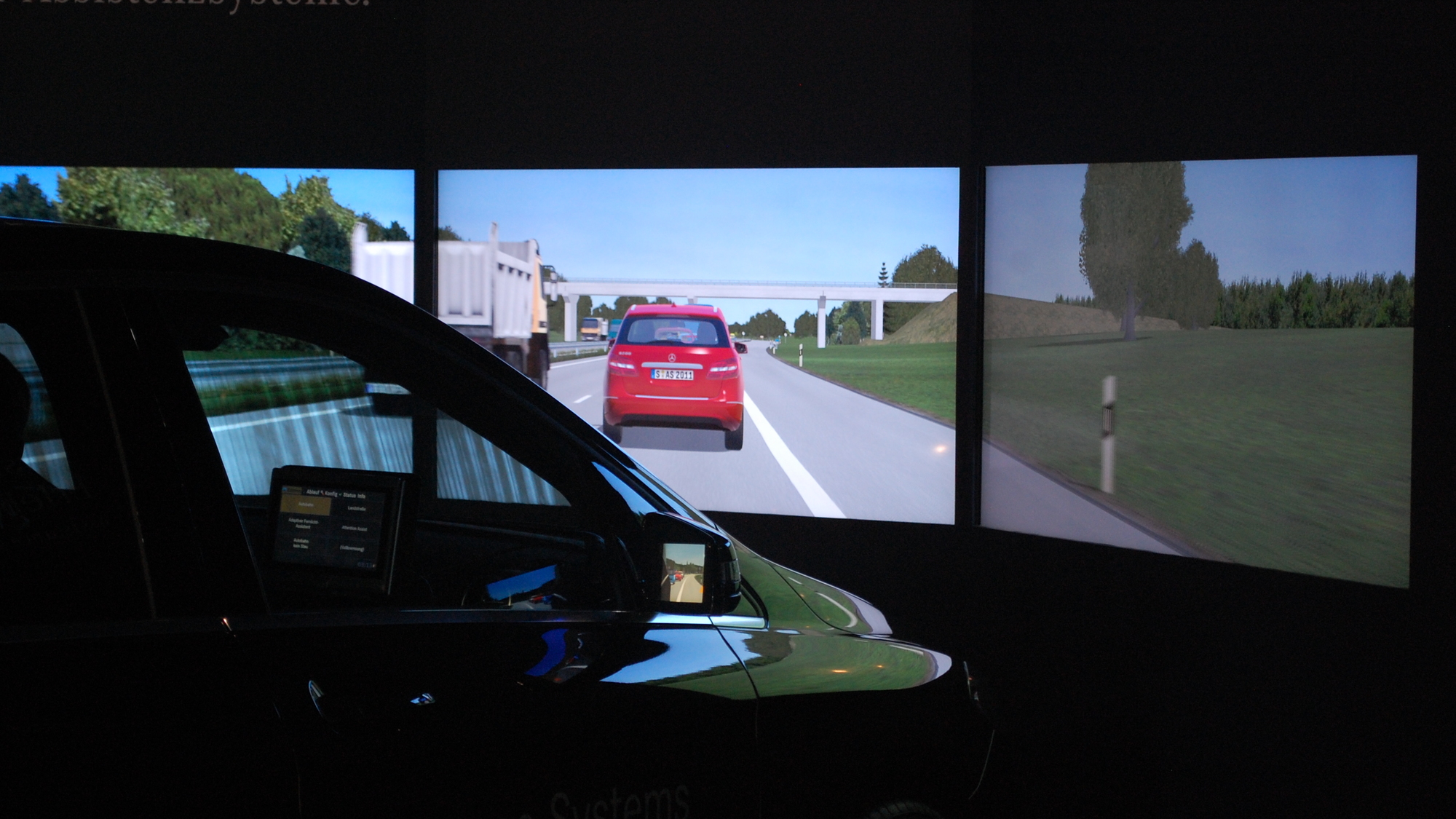 Mercedes-Benz safety systems simulator, 2011 Frankfurt Auto Show