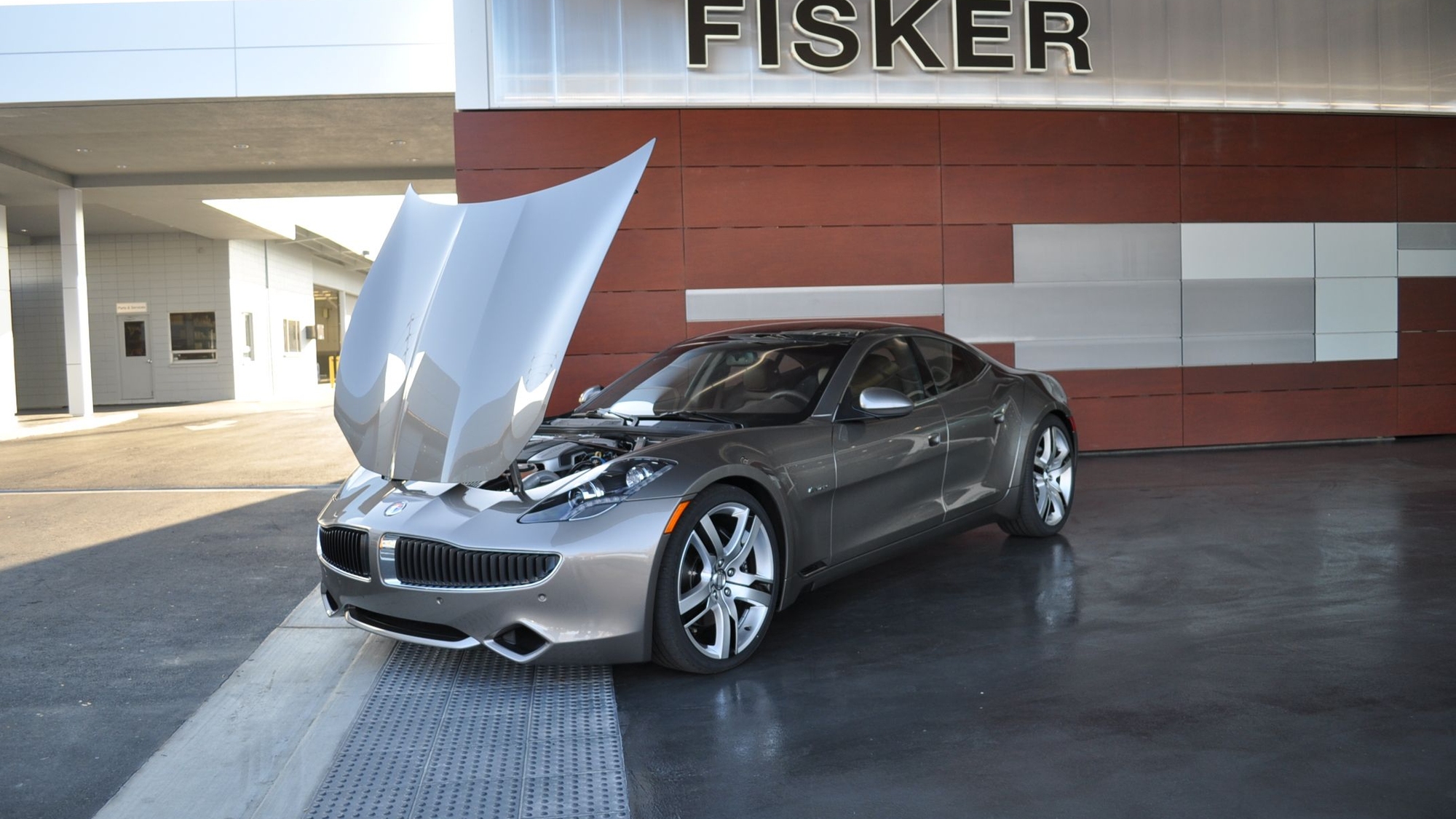 Chrome Fisker Karma