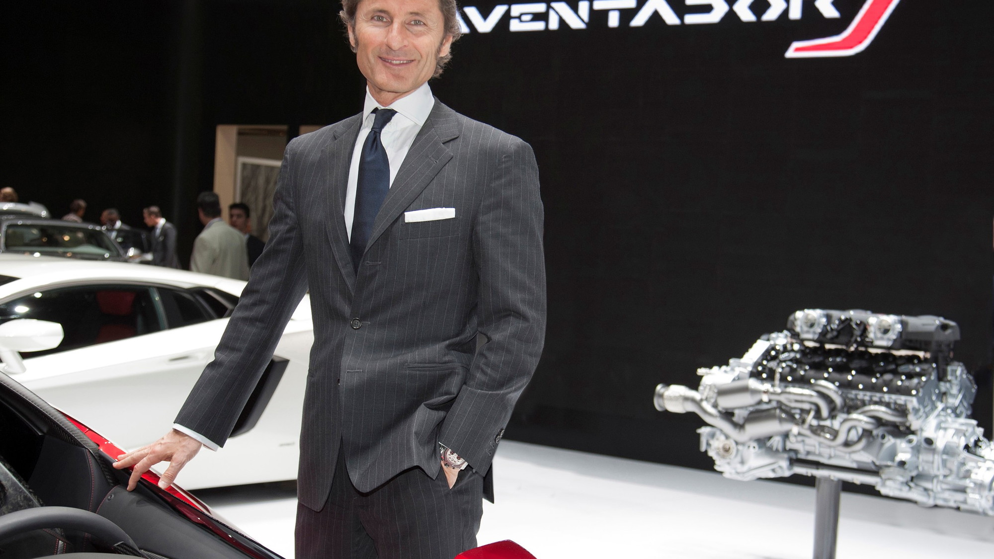 Lamborghini CEO Stephan Winkelmann at the 2012 Geneva Motor Show