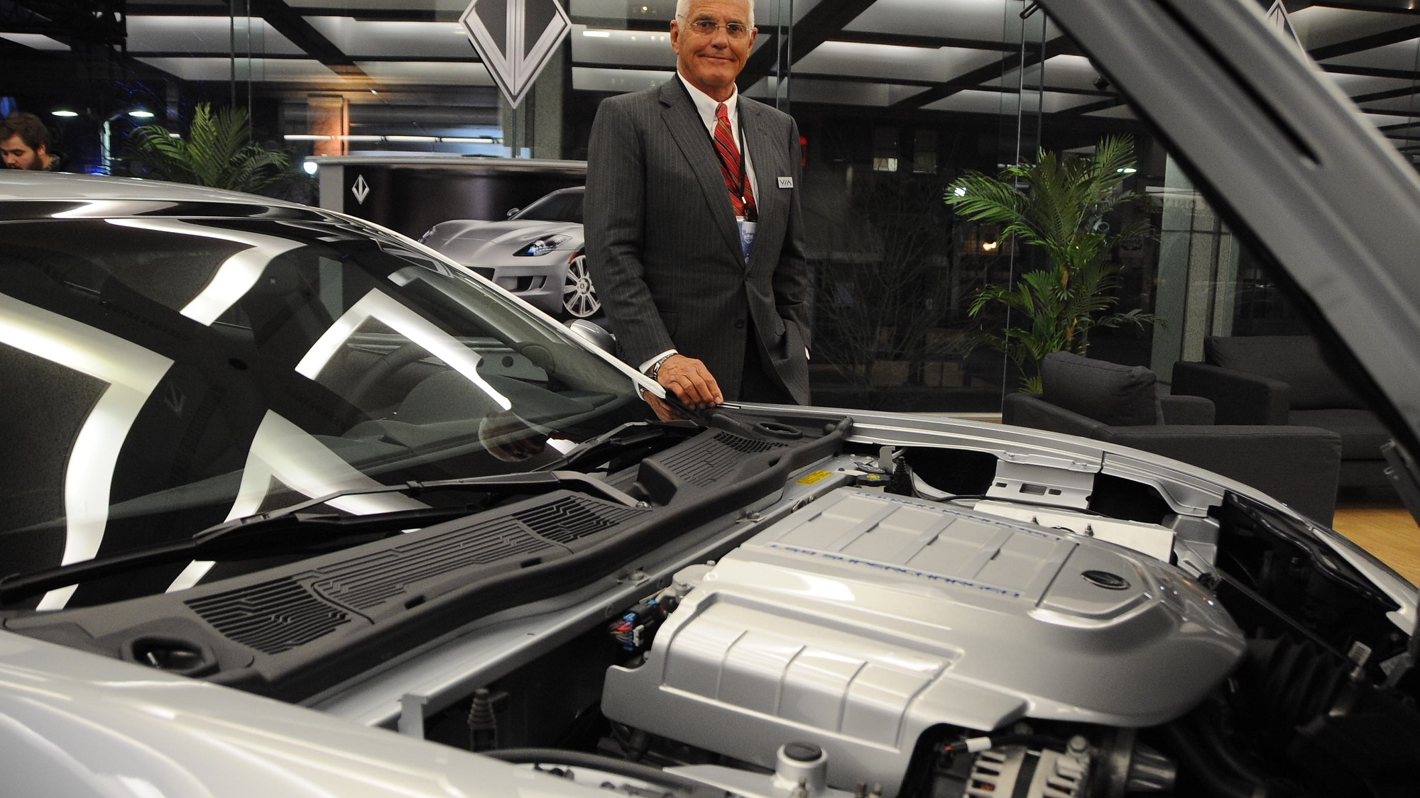VL Automotive Destino with Bob Lutz at 2013 Detroit Auto Show