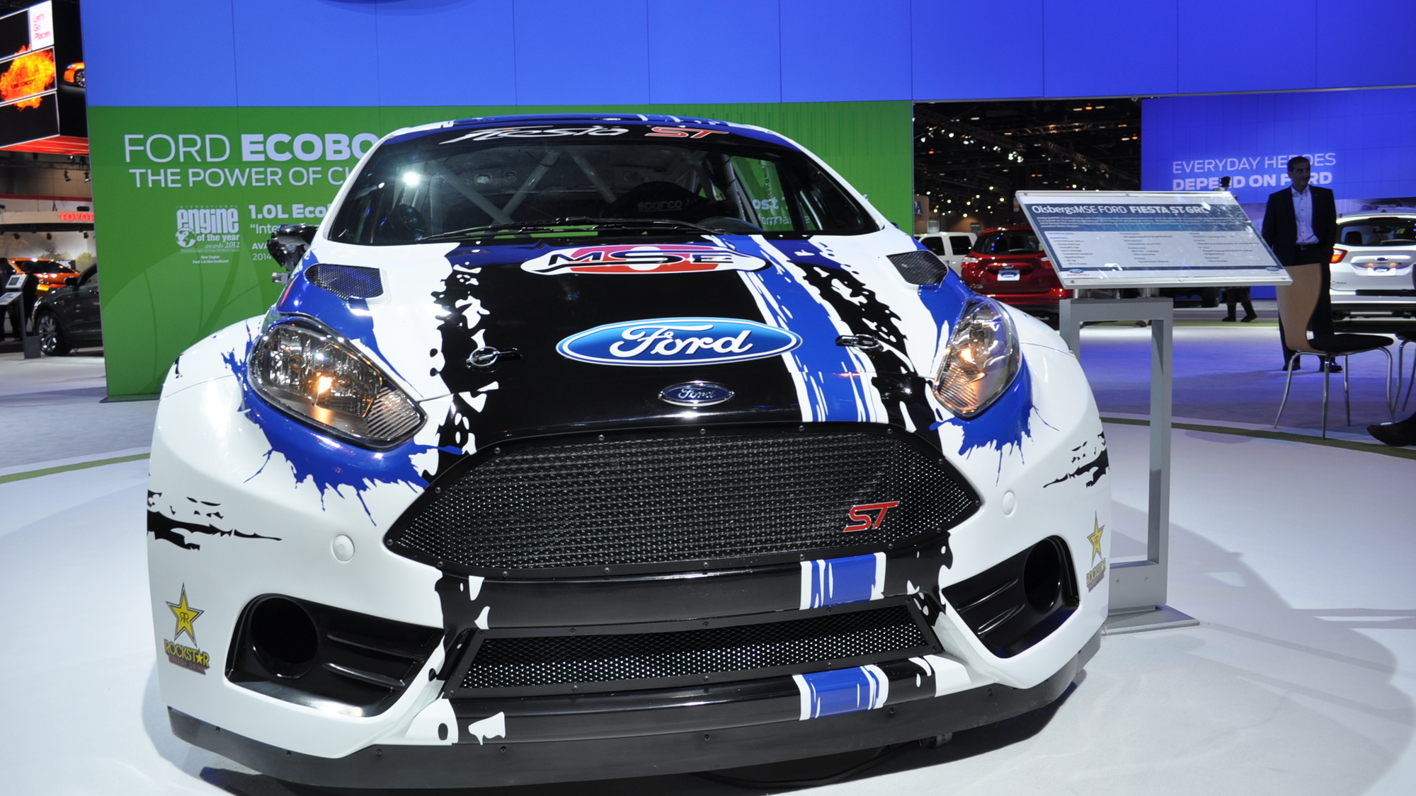 2013 Ford Fiesta ST Global RallyCross race car live shots