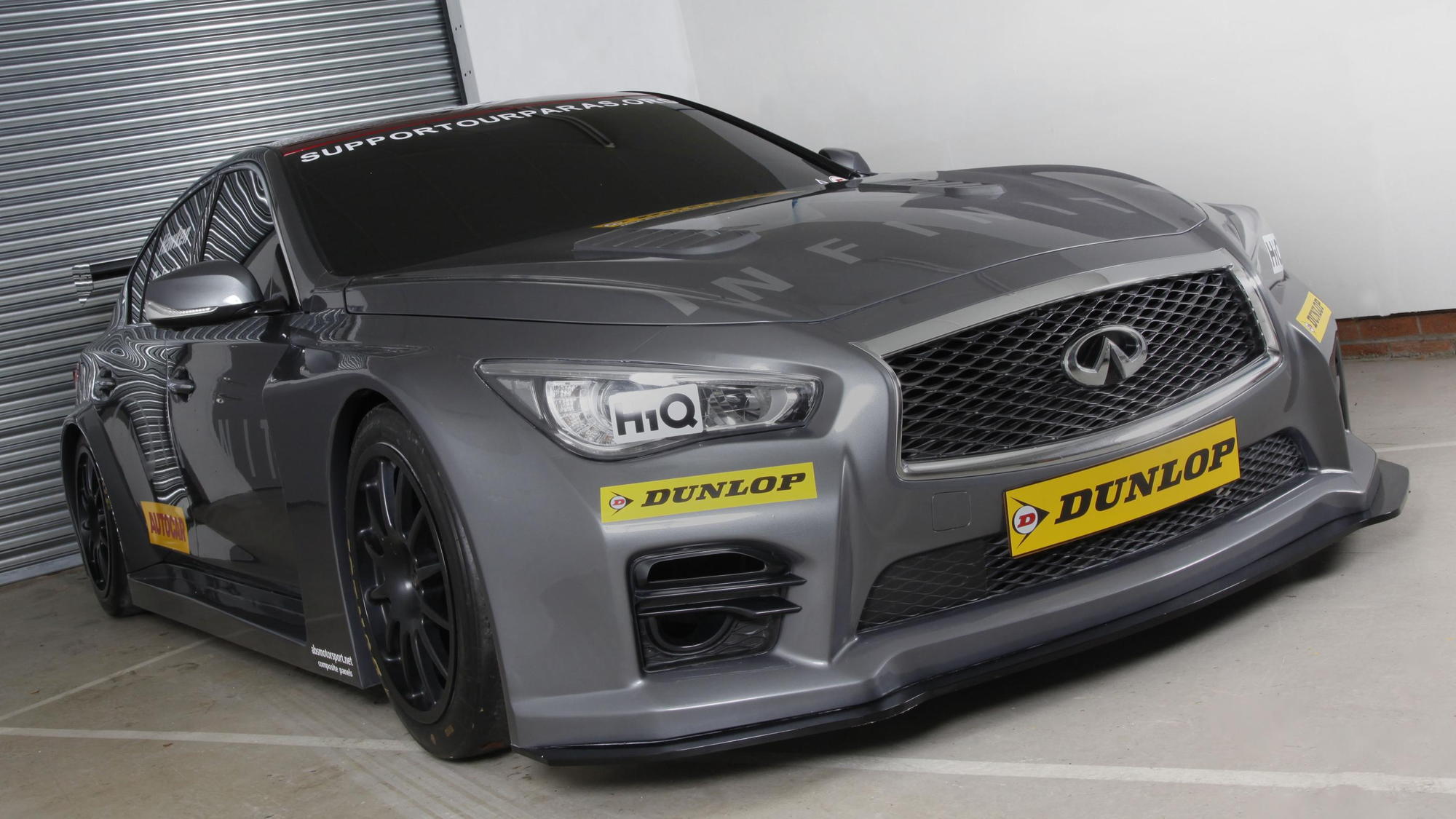 Infiniti Support Our Paras Racing Q50 race car for 2015 BTCC