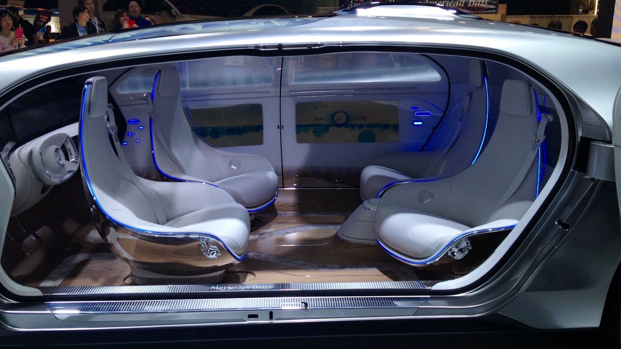 Mercedes-Benz F015 Luxury in Motion concept, 2015 Consumer Electronics Show  [photo: Matthew Askari]