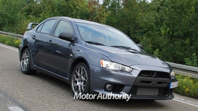 Production-ready Mitsubishi Evo X caught in the wild