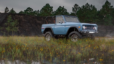 Here's a 1973 Ford Bronco after a 1,500-hour restoration