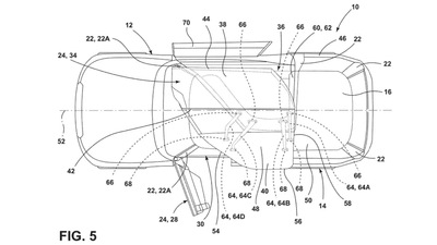 Ford patents gullwing door design for SUVs