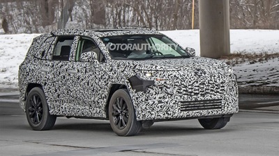 2026 Toyota RAV4 spied with boxy new design