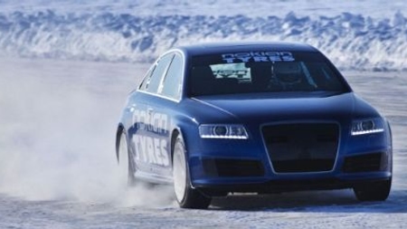 Janne Laitinen sets 206.1 mph ice speed record in an Audi RS6
