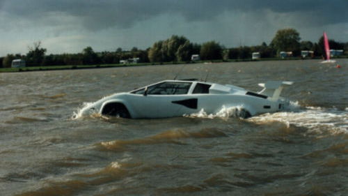 Lamborghini Countach amphibious car