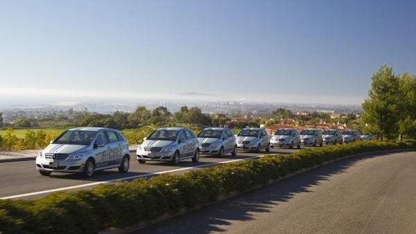 2011 Mercedes-Benz B-Class F-Cell hydrogen fuel-cell vehicles in California