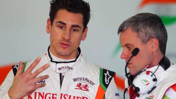 Force India driver Adrian Sutil 