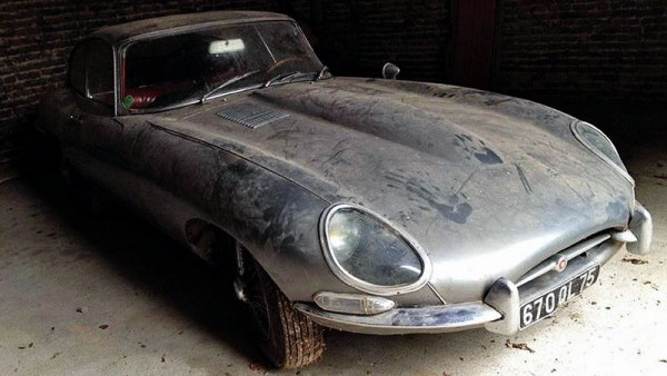 1964 Jaguar E-Type barn find for sale in France