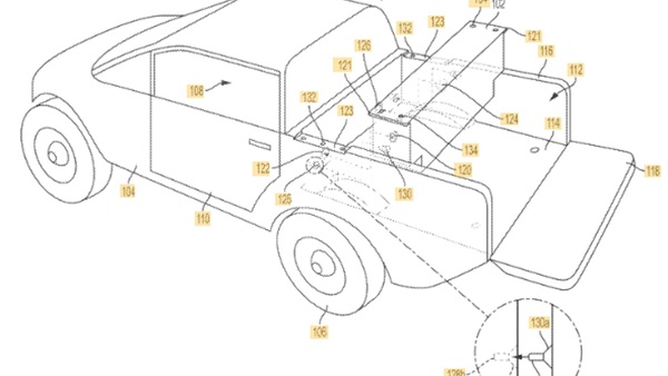 Rivian patent reveals removable battery for the truck bed