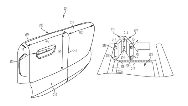 Rivian patents telescoping and folding tailgates, designs tailgate step