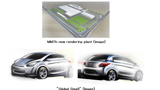 First sketches for Mitsubishi’s new global small car