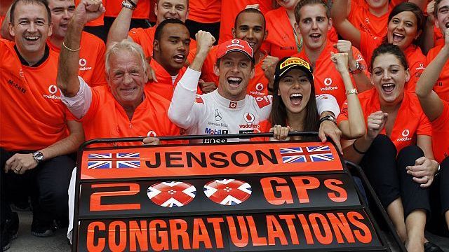 Jenson Button scores 200th Formula 1 GP win in Hungary