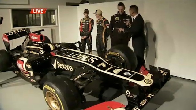 Lotus F1 reveals the E21 chassis for the 2013 F1 season