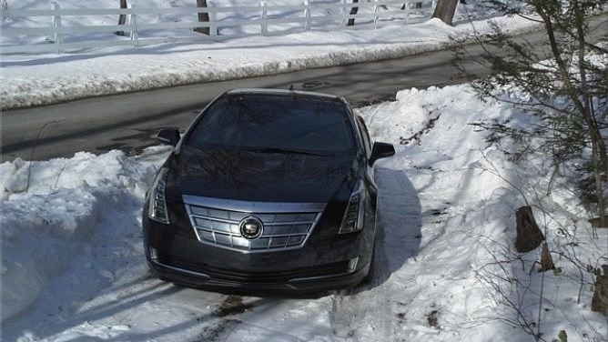 2014 Cadillac ELR test car in New York's Hudson Valley, March 2014