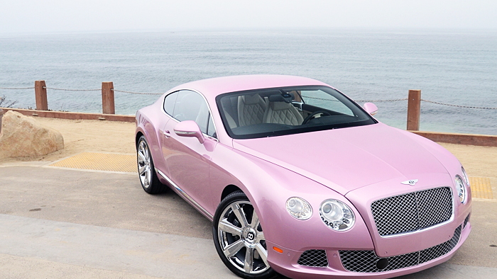 Unique 'Passion Pink' 2012 Bentley Continental GT