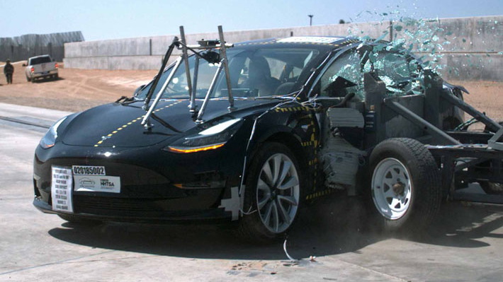 Tesla Model 3 NHTSA test