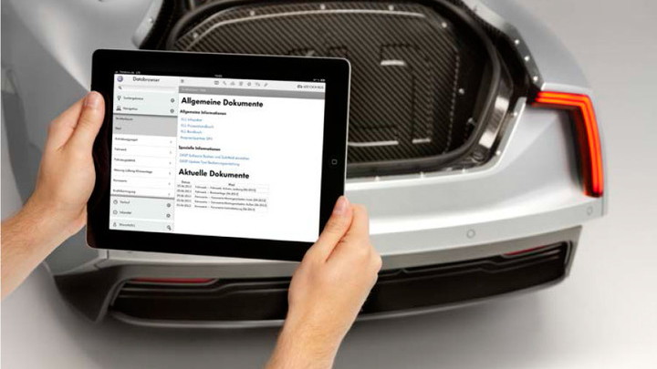 Volkswagen's MARTA augmented reality service app for iPad