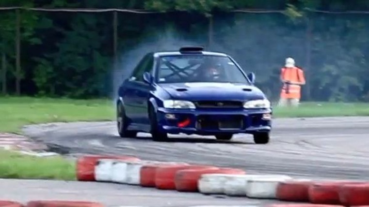 Subaru WRX with a BMW V-10 engine