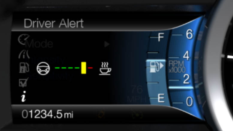 Ford's Lane Keeping System, available on the 2013 Fusion sedan.