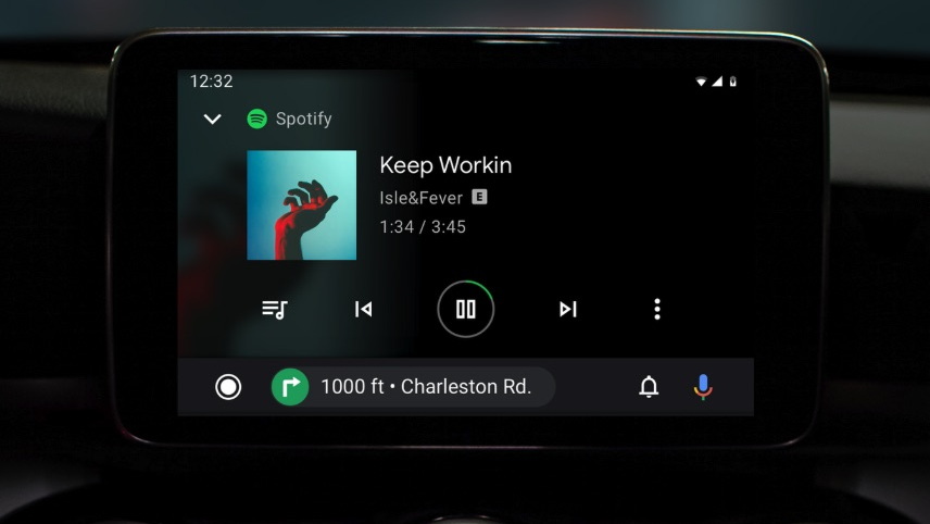 Updated Android Auto user interface, 2019