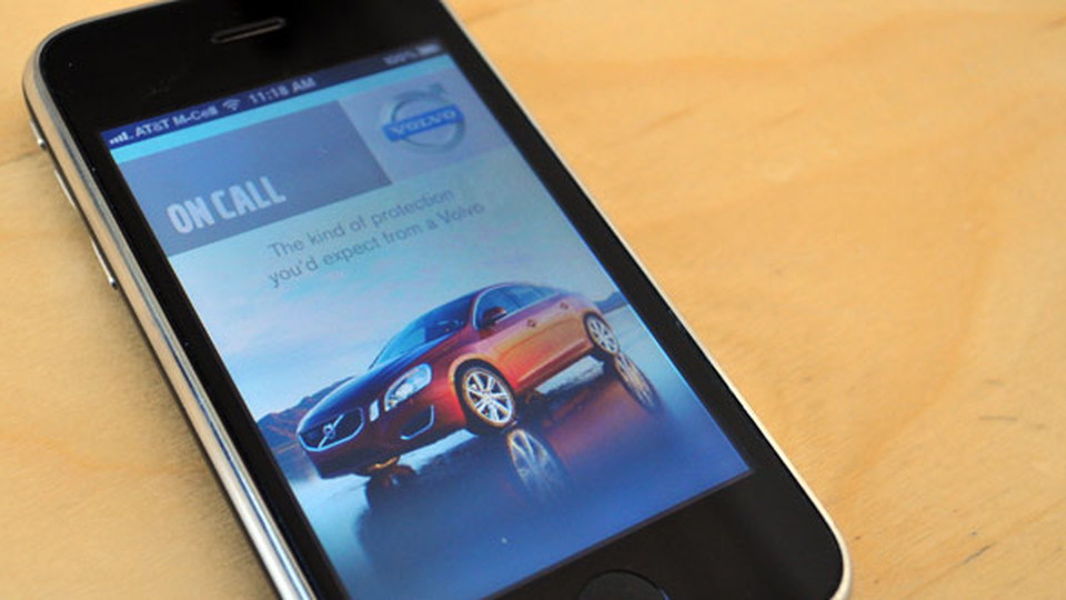 Volvo On Call app for iPhone