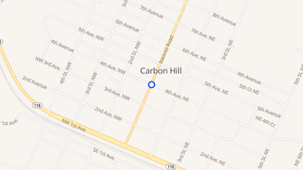 Map for Forest Ridge Apartments - Carbon Hill, AL
