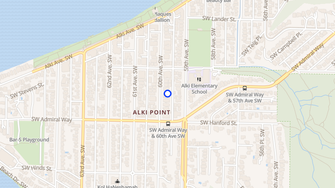 Map for Alki Estates - Seattle, WA