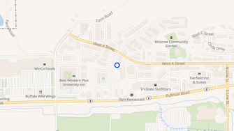 Map for Foursquare Apartments - Moscow, ID