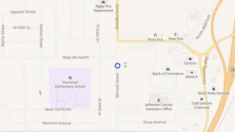 Map for Teton View Apartments - Rigby, ID