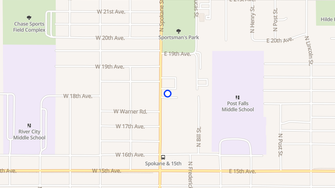 Map for Parkside Apartments - Post Falls, ID