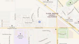Map for Belmont Park Apartments - Atwater, CA